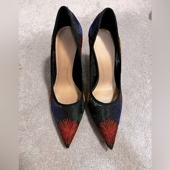Zara Mesh Colorful Heels - Picture 1 of 5